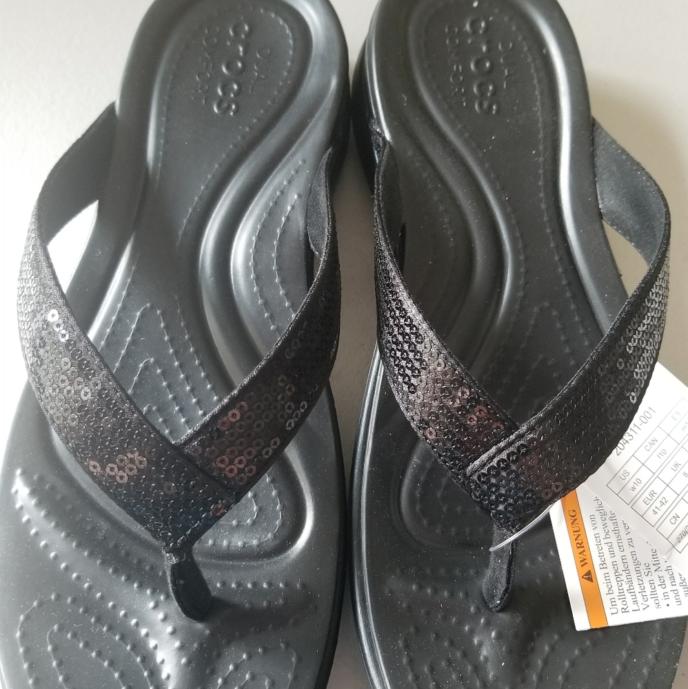 CROCS Capri Flip Flop Sandals